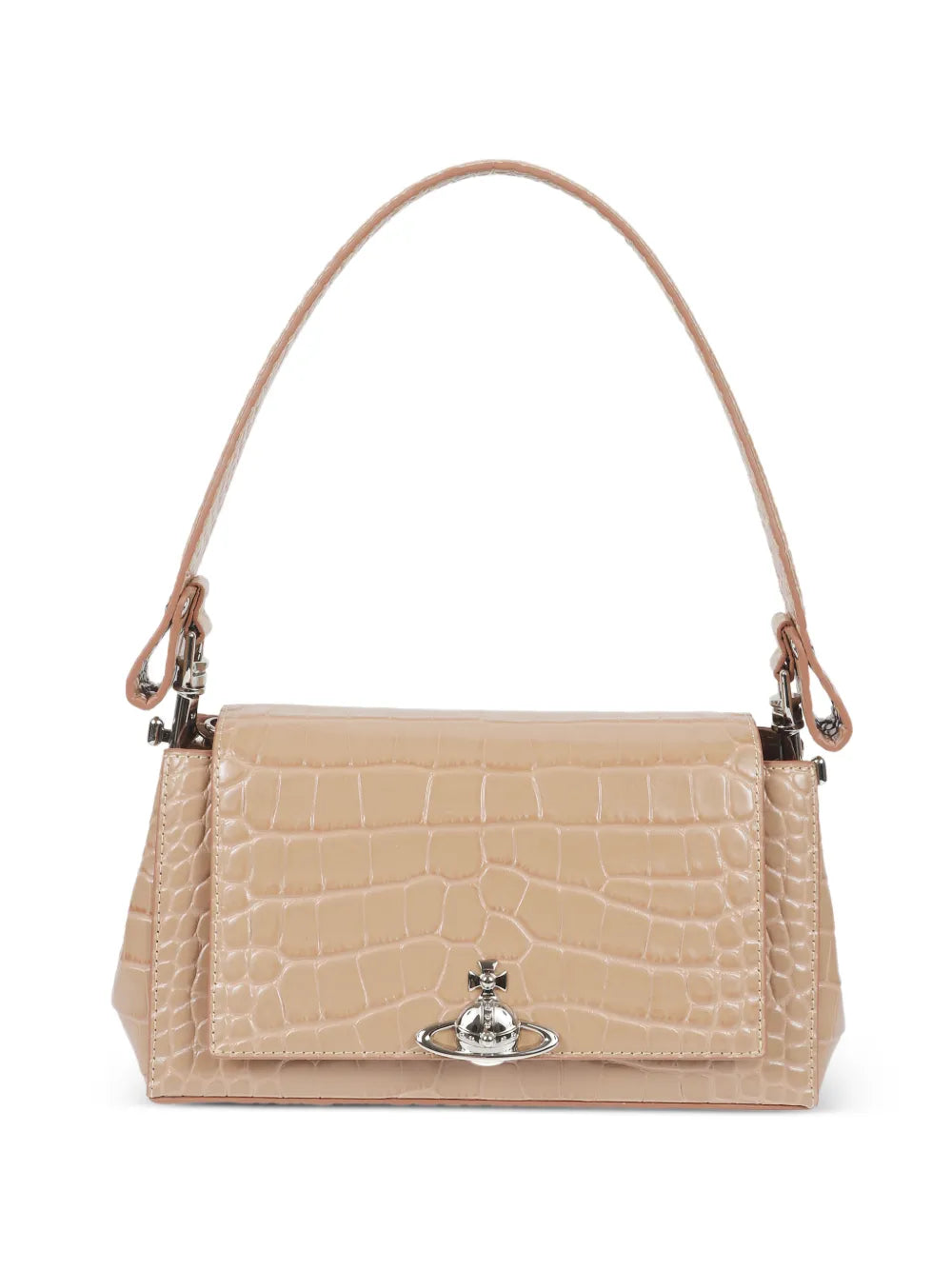 VW Natural Beige Small Croc Hazel Bag