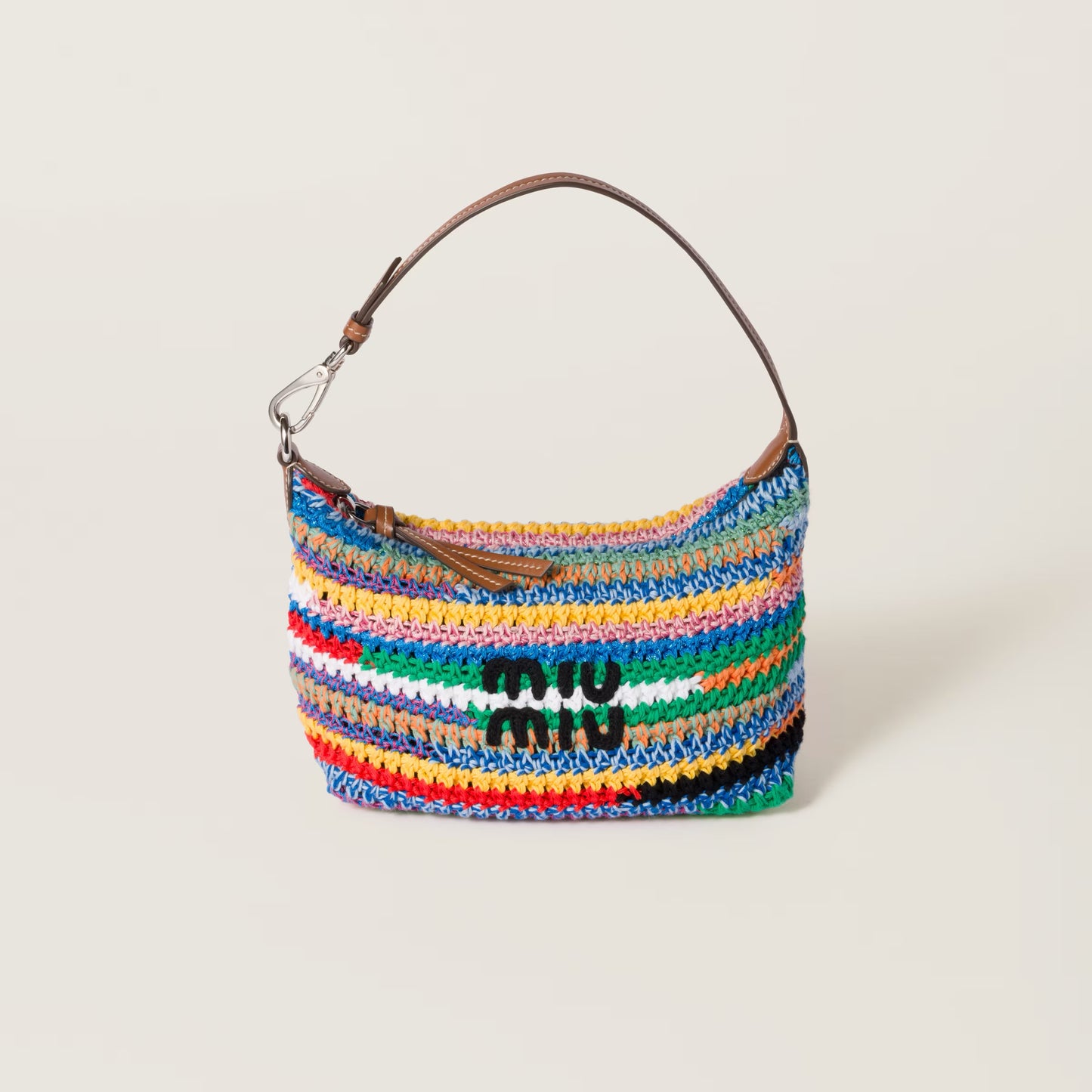 MM Multicolored Crochet Pouch