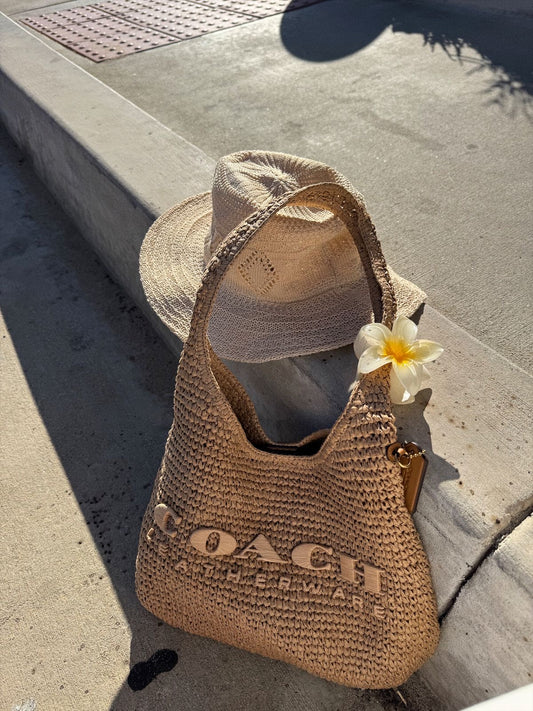 Coach Brooklyn Straw Bag